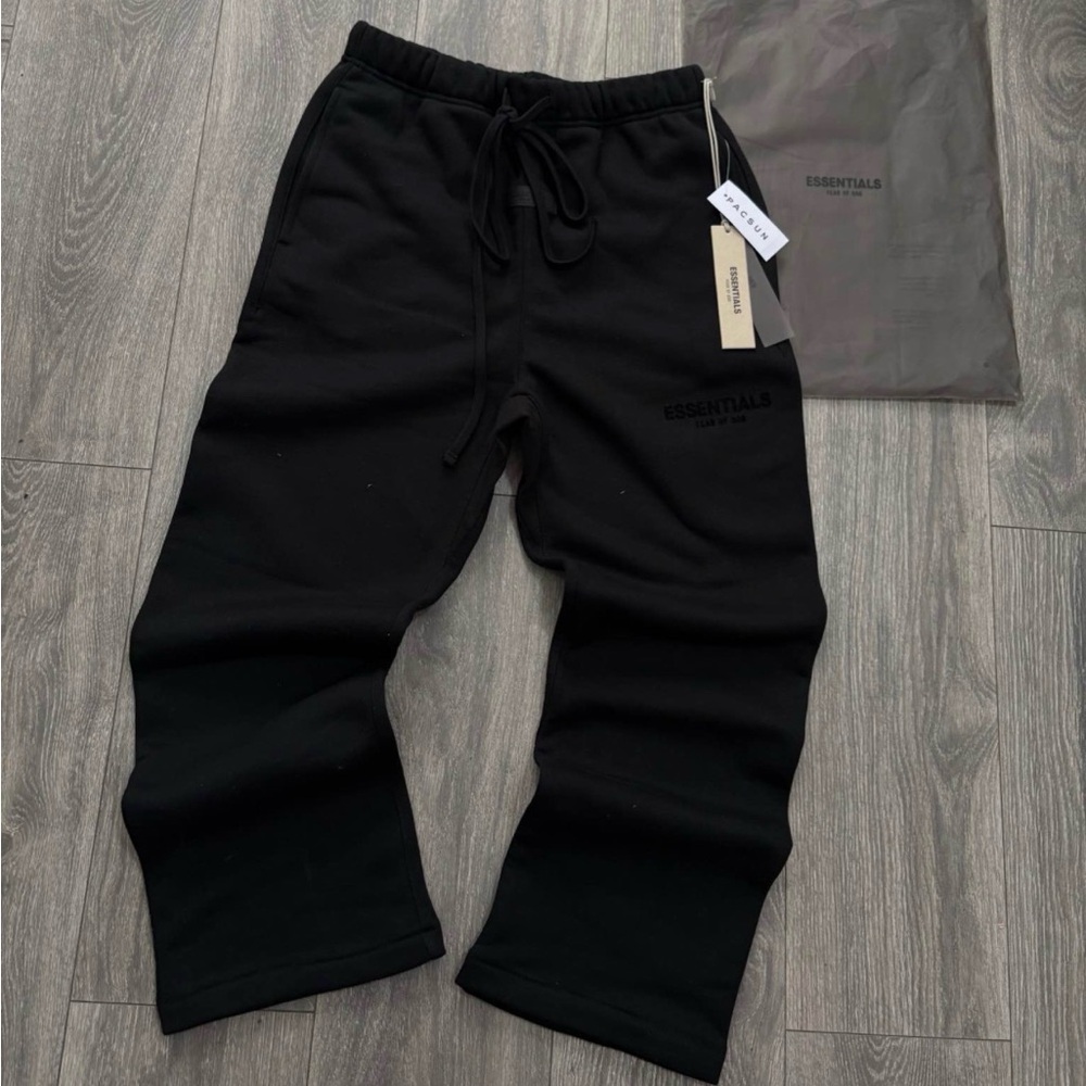 Essentials Black large sweatpants NWT - image 1